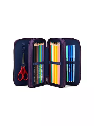 ERGOBAG | Set de mochila escolar de 5 piezas AmBärzonas CUBO Neo | lila